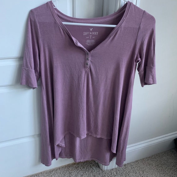 Pink Henley Top - Picture 2 of 3
